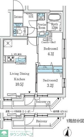 プライムブリス中野富士見町IIの物件間取画像